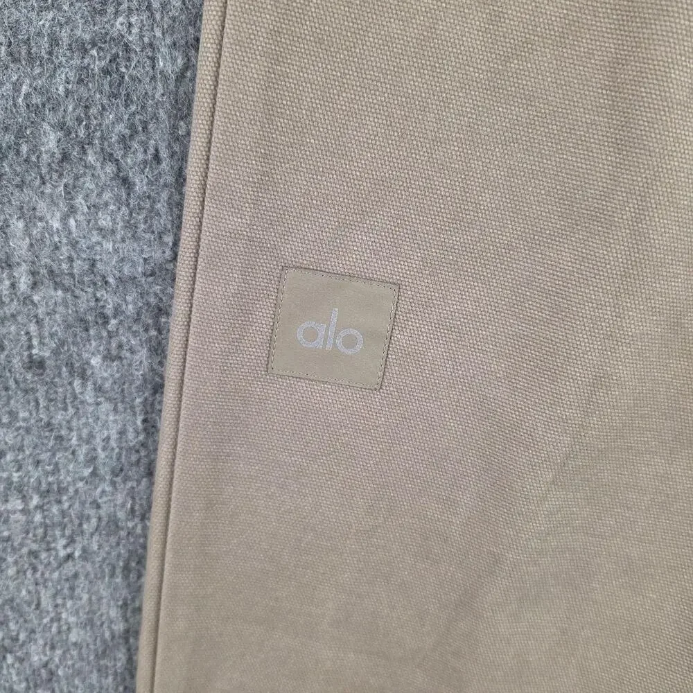 Alo Yoga Pants Small Main Character High Waist Wide Leg Trouser in Light Cocoa